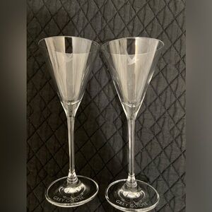 Gray goose martini/cocktail glasses